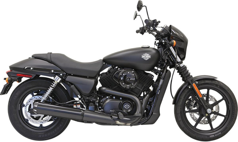 Bassani Xhaust Muffler 4" Straight CAN Style Black Street Exhaust for Harley-Davidson 2015-2020