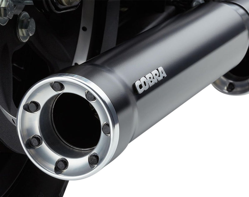 Cobra Slip-on Mufflers with Race-pro Tips - Round, Pair for Harley-Davidson Sportster 2004-2013