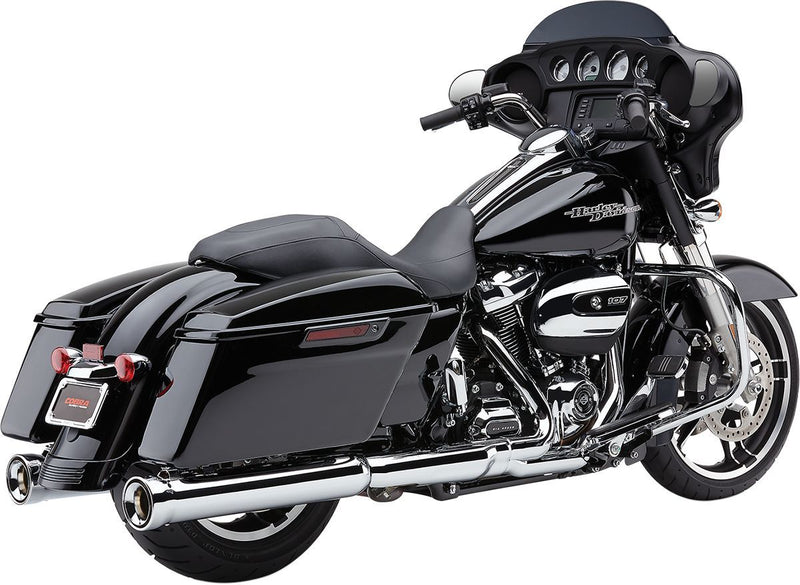 Cobra Neighbor Hater Slip-on Mufflers - Pair, Round - Chrome for Harley-Davidson Touring 2017-2022