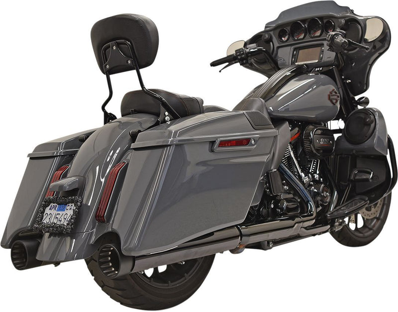 Bassani Xhaust DNT Straight Can Slip-on Mufflers - Pair, Steel - Chrome for Harley-Davidson Touring 2017-2025