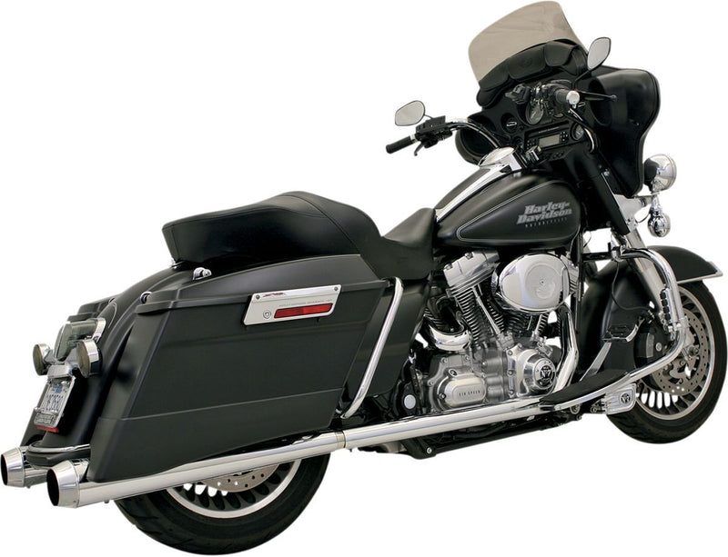Bassani Xhaust Power Curve True-dual Crossover Header Pipe - Steel, Set, Head Pipe - Chrome for Harley-Davidson Touring, Softail & Trike 1995-2015