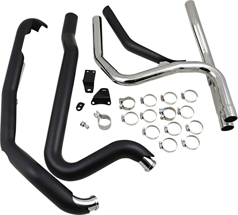 Cobra Powerport Dual Headpipes for Trikes - Pair - Black for Harley-Davidson Trike 2010-2016