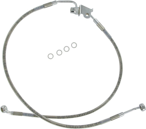 Drag Specialties Rear Brake Line Stainless Steel - Part #17411789 - Hogparts UK