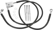 Drag Specialties Rear Brake Line Black Vinyl Coated Stainless Steel Extended 3" - Part #17412952 - Hogparts UK