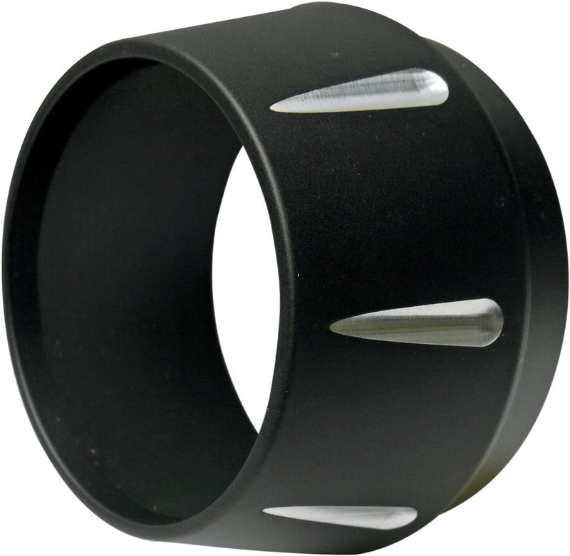 Bassani Xhaust Replacement End Cap - Tapered, Billet Aluminum, Exhaust - Black