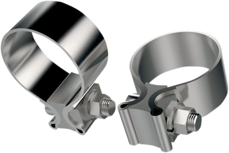 Khrome Werks Stainless Steel Muffler Clamps #203030 - Hogparts UK