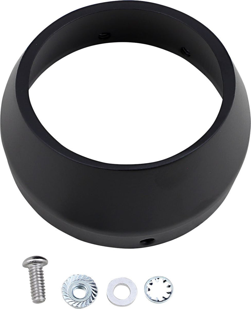 Bassani Xhaust Optional Slash-cut End Cap - Each, Aluminum, Quick Change Series - Black