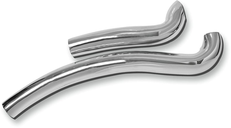 Bassani Xhaust Radial Sweepers 2-pc Heat Shield - Pair, Straight Cut, Steel - Chrome for Harley-Davidson Sportster 1986-2013