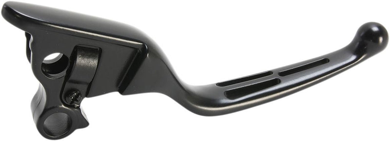 Drag Specialties Clutch Lever Slotted Wide Blade Matt Black - Part #06131285 - Hogparts UK