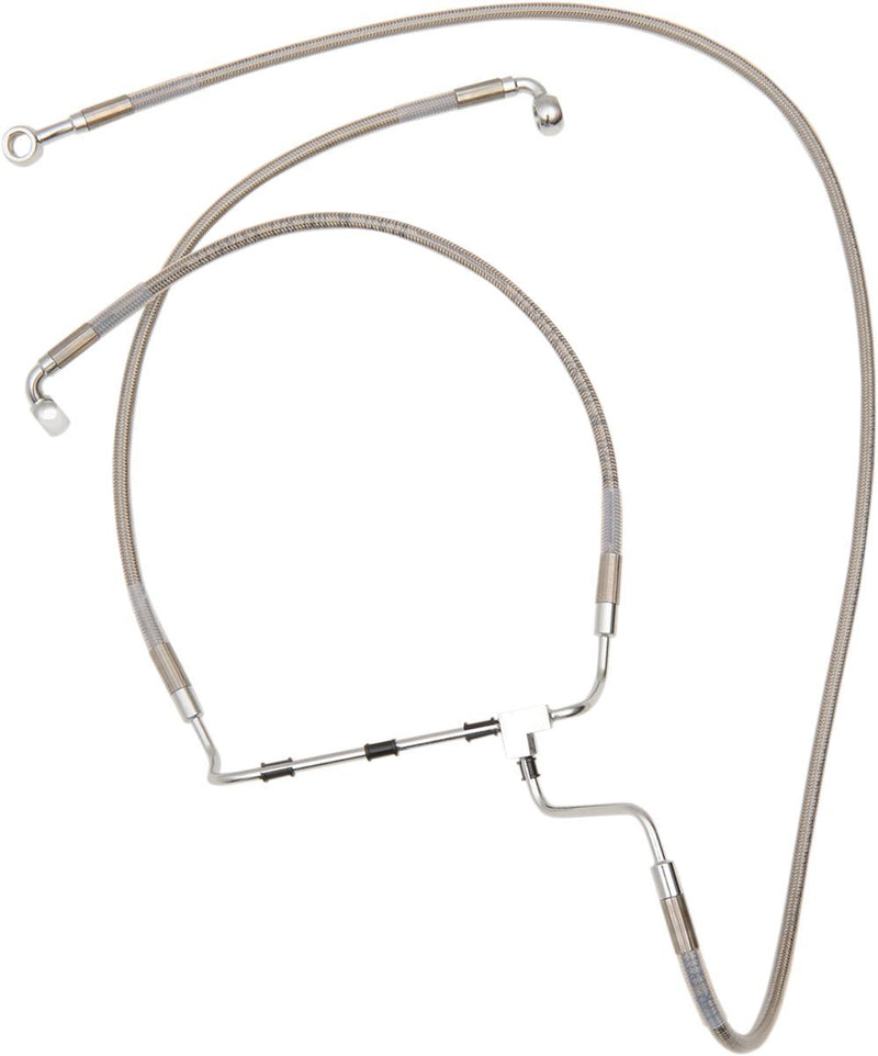 Drag Specialties Extended Length Front Stainless Steel Brake Line Kit - Part #17413977 - Hogparts UK
