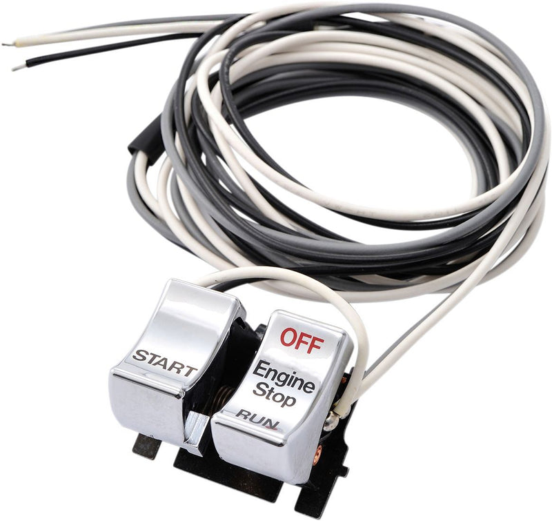 Drag Specialties Handlebar Switch Start/Stop Chrome - Part #DS272255A - Hogparts UK
