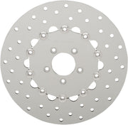Drag Specialties Rotors Brake 11.8" Front Drilled Polished Stainless Steel - Part #17103157 - Hogparts UK