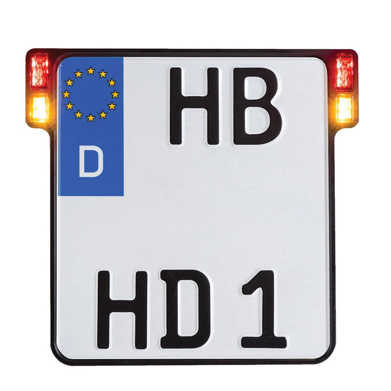 Heinz Bikes Licence Plate Holder 3-In-1 For EU Countries #HBKZ-OB3TS