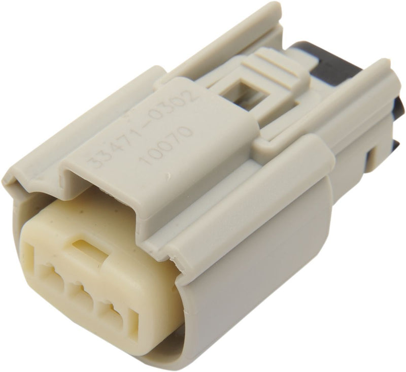 Namz Molex MX 150 Connector Component - Each, Single Row - Gray for Harley-Davidson Touring, Softail, Sportster & Dyna 2007-2013