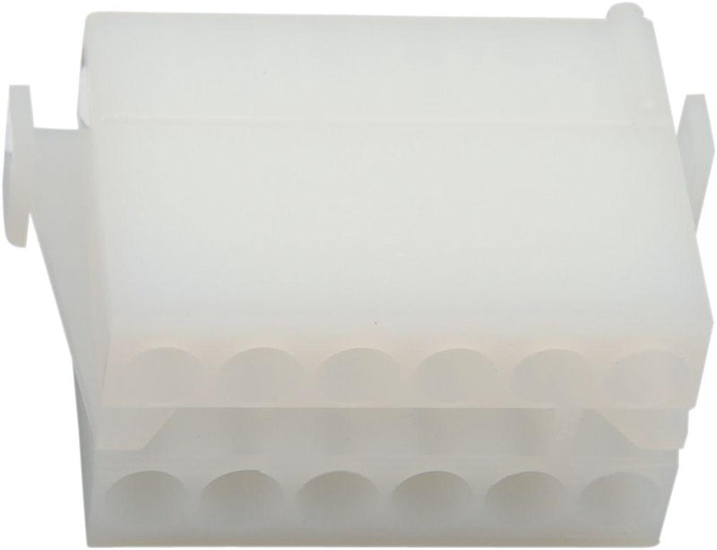 Namz AMP Mate-n-lock Connector - Each - White for Harley-Davidson Touring, Softail, Sportster & Dyna 1971-1995