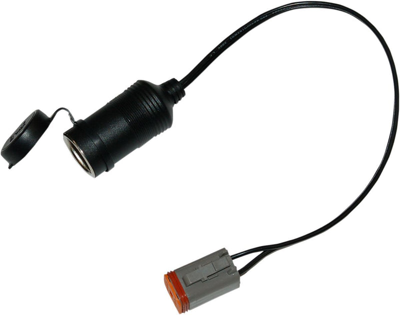 Namz On Board Power Port - Each - Black for Harley-Davidson Touring, Softail, Sportster & Dyna 2011-2024