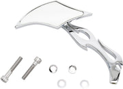 Drag Specialties Mirror Gothic/Flame Left Chrome - Part #06400035 - Hogparts UK