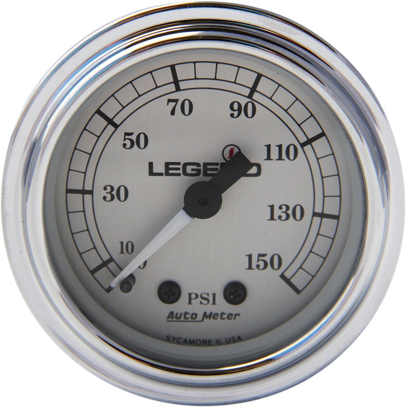 Legend Suspension Fairing Mounted LED Backlit PSI Gauges - Each, Analog Air Pressure for Harley-Davidson Touring & Trike 1996-2013
