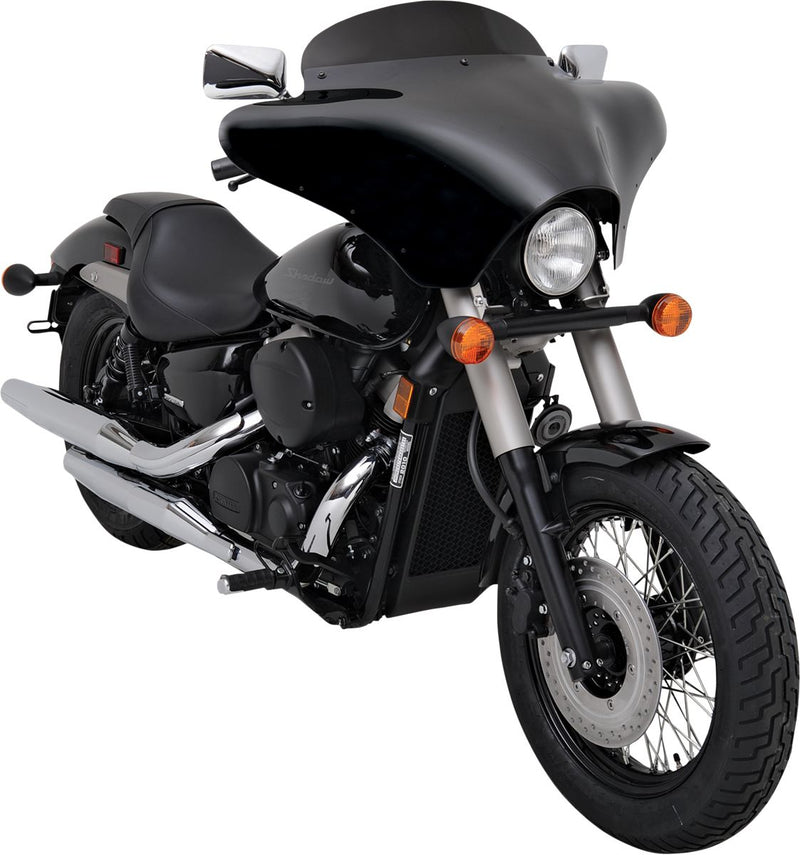 Memphis Shades Batwing Fairing Windshield - Lucite, Cruiser, Each - Black for Harley-Davidson Touring, Softail, Sportster & Dyna 1980-2025