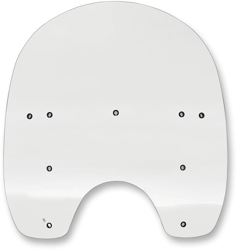 Memphis Shades Replacement Plastic Windshield - Cruiser, Compact, Each - Clear for Harley-Davidson Softail & Dyna 1985-2024