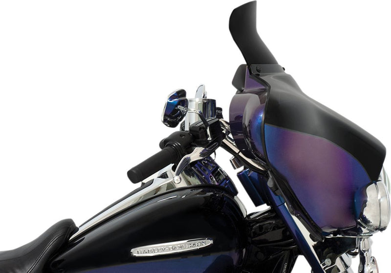 Memphis Shades Batwing Spoiler Windshield - Cruiser, Flared, Lucite - Dark Black Smoke for Harley-Davidson Touring, Softail, Sportster & Dyna 1980-2025