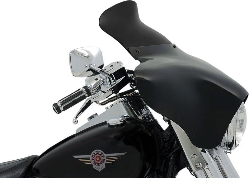 Memphis Shades Batwing Spoiler Windshield - Lucite, Flared, Cruiser - Dark Black Smoke for Harley-Davidson Touring, Softail, Sportster & Dyna 1980-2025