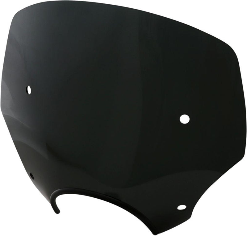 Memphis Shades El Paso Sportshield - Lucite, 51 cm (20"), Cruiser - Black / Dark Smoke for Harley-Davidson Softail, Sportster, Dyna & V-Rod 1972-2024