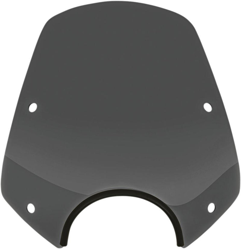 Memphis Shades Del Rey Sportshield - Lucite, 38 cm (15"), Each - Dark Black Smoke for Harley-Davidson Softail, Sportster, Dyna & V-Rod 1972-2024