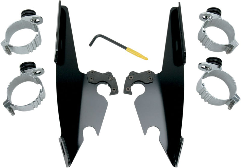 Memphis Shades Fats/Slim Windshield  Trigger-Lock Complete Mount Kit #MEB8976