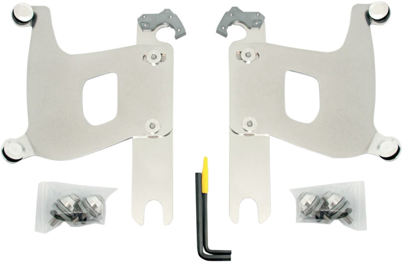 Memphis Shades Bullet Fairing Trigger-lock Hardware Kit - Complete, Aluminum - Polished for Harley-Davidson Softail 1986-2017