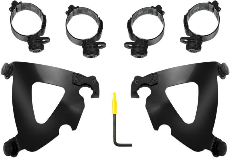 Memphis Shades Road Warrior Trigger-lock Mount Kit - Fairing - Black for Harley-Davidson Softail 2018-2024