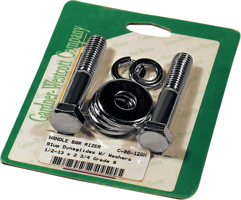 Gardner-Westcott Riser Mounting Bolt Set - 69,9 mm (2-3/4") for Harley-Davidson Dyna 1991-2017