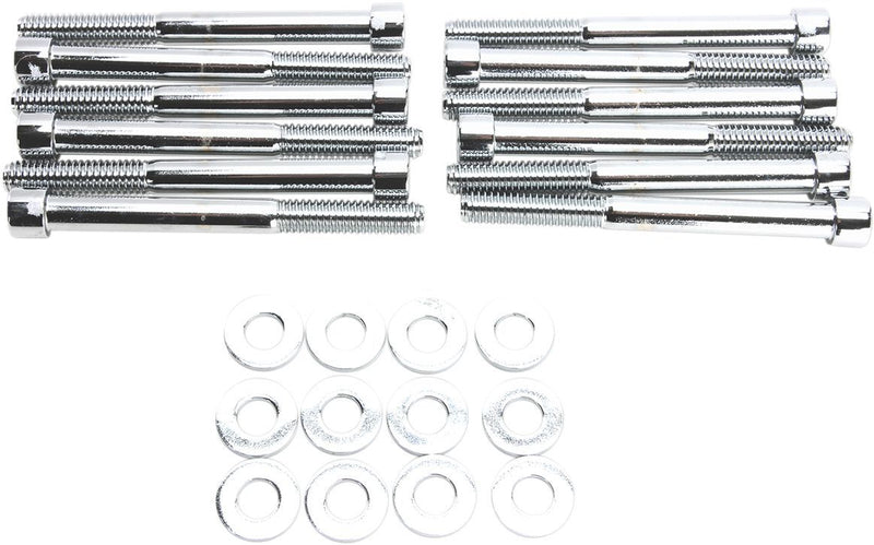 Gardner-Westcott Motor Case Set - Kit, Steel, Socket-Head - Chrome / Polished / Silver for Harley-Davidson Touring 2017-2024