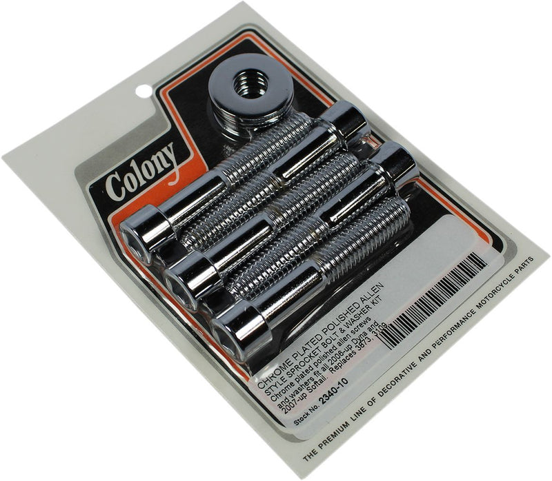 Colony Bolt and Washer Kit - Bolt /  Washer, Cast Wheel /  Spoked Wheel for Harley-Davidson Softail & Dyna 2006-2026