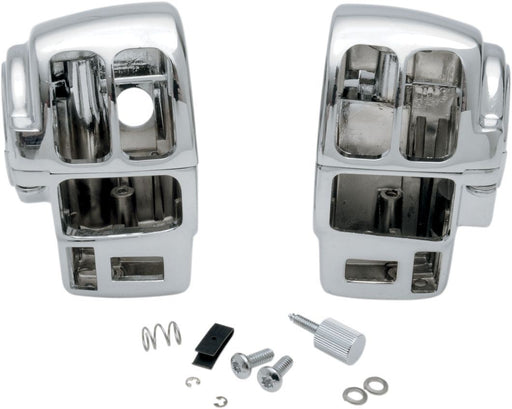 Drag Specialties Switch Housing Kit W/ Radio/Cruise Chrome - Part #06160143 - Hogparts UK