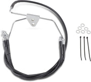 Drag Specialties Front Brake Line Black Vinyl Coated Stainless Steel Extended 6" - Part #17412517 - Hogparts UK