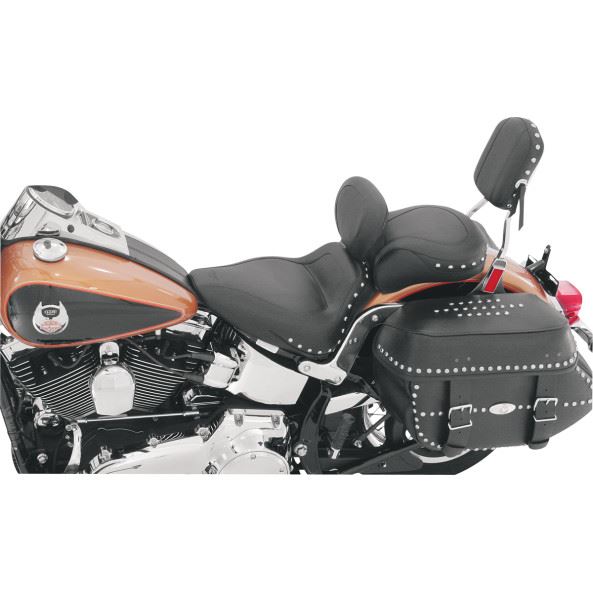 Studded Sport Solo Seat with Backrest - Part #08020495 - hogparts-uk.myshopify.com
