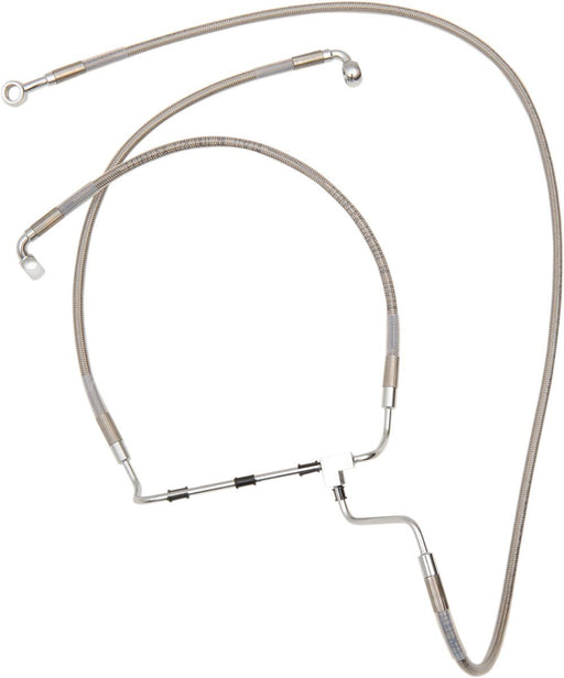 Drag Specialties Extended Length Front Stainless Steel Brake Line Kit - Part #17413975 - Hogparts UK