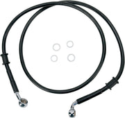 Drag Specialties Front Brake Line Black Vinyl Coated Stainless Steel - Part #17412786 - Hogparts UK
