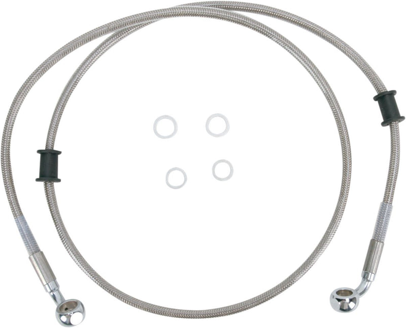 Drag Specialties Front Brake Line Stainless Steel - Part #17412667 - Hogparts UK
