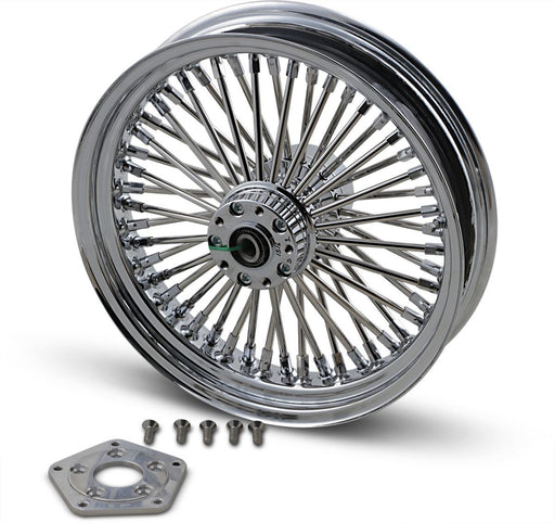 Drag Specialties Fat Daddy Front Wheel 18X3.5 Single-Disc Chrome - Part #02030251 - Hogparts UK