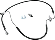 Drag Specialties Rear Brake Line Black Vinyl Coated Stainless Steel - Part #17412945 - Hogparts UK
