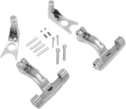 Drag Specialties Passenger Floorboard Mount Kit Chrome Softail 00-17 - Part #16210512 - Hogparts UK