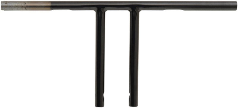 Drag Specialties Handlebar 10" T-Bar Drilled Black TBW - Part #06014222 - Hogparts UK