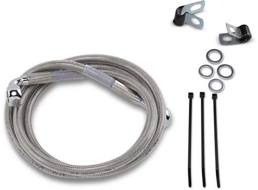 Drag Specialties Front Brake Line Stainless Steel Extended 4" - Part #17412676 - Hogparts UK
