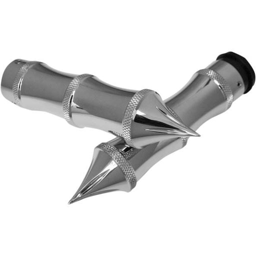Accutronix  Grips Handlebar Tribal Fly-By-Wire Chrome - Part #105862 - Hogparts UK