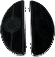 Drag Specialties Half-Moon Floorboards W/O Vibration Inserts Chrome - Part #16210161 - Hogparts UK