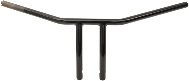 Drag Specialties Handlebar 8" T-Bar Drilled Black TBW - Part #06014228 - Hogparts UK