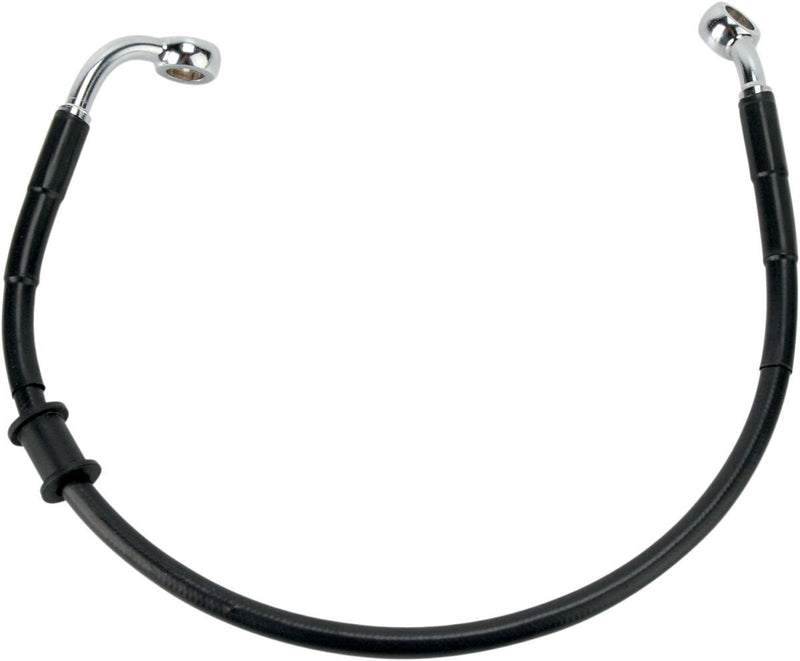 Drag Specialties Rear Brake Line Black Vinyl Coated Stainless Steel - Part #17412925 - Hogparts UK