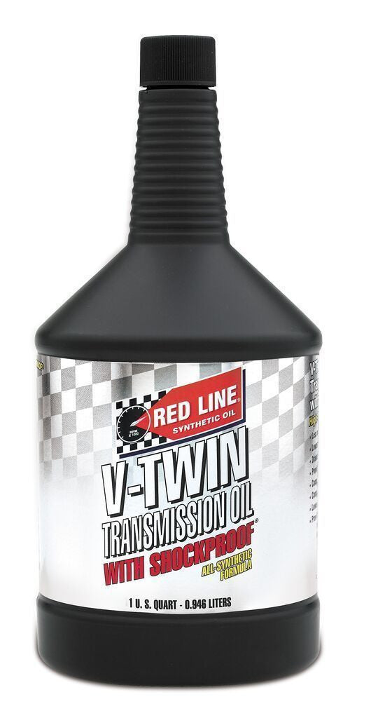 1 x US Quart of Red Line Fully Synthetic V-Twin Shockproof Transmission Oil - Hogparts UK